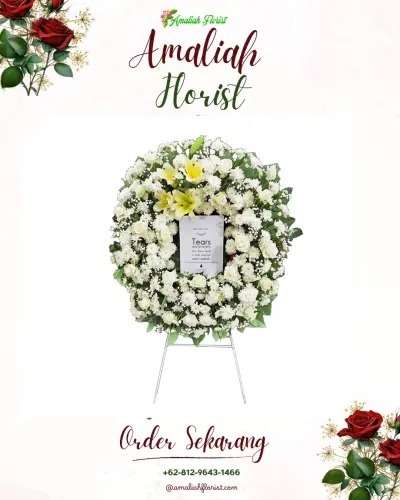 Krans Bunga Duka Cita di Mendut